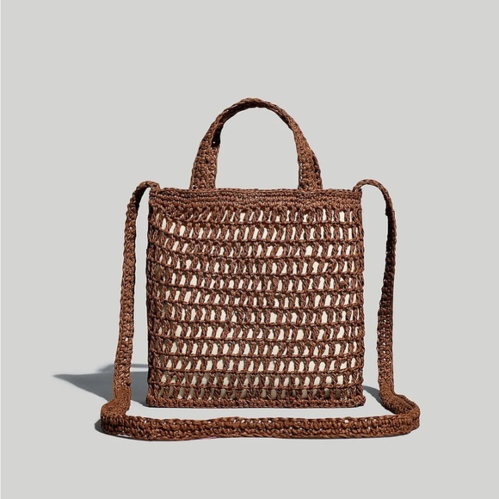 NWT Madewell The Small Transport Crossbody in Straw